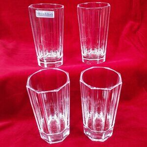 Villeroy & Boch Lead Crystal Royale 8 Oz Flat Tumbler Highball Glasses Set Of 4